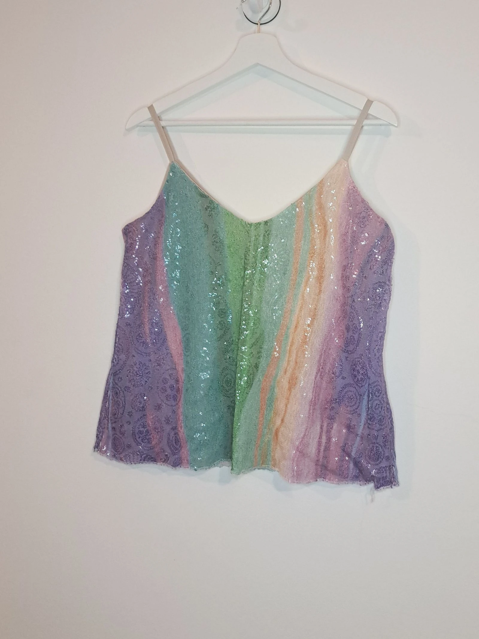 Statement Multicolor Sequin Top • TU • Minimal Luxury Look – photo 5